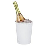 12 Pack Versatile White Ice Buckets for Parties