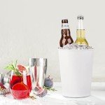 12 Pack Versatile White Ice Buckets for Parties