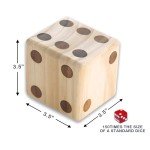 Giant Wooden Yard Dice Set for Outdoor Fun