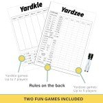 Giant Wooden Yard Dice Set for Outdoor Fun