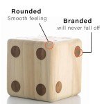 Giant Wooden Yard Dice Set for Outdoor Fun