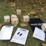 Giant Wooden Yard Dice Set for Outdoor Fun