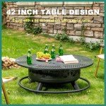 42 Inch Fire Pit Grill Table for Outdoor Fun