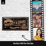 Cigar Bar & Whiskey Lounge Vintage Sign