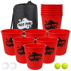 Juegoal Giant Yard Pong Set for Fun Outdoors