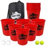 Juegoal Giant Yard Pong Set for Fun Outdoors