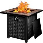 30-Inch 50,000 BTU Outdoor Gas Fire Pit Table