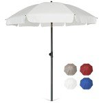 Stylish 6.5 ft Outdoor Patio Umbrella - White