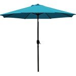 Teal Blue 9' Patio Umbrella for Mancave