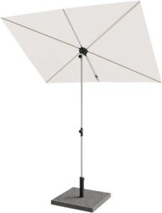 Beige 6x4 FT Patio Umbrella with 360° Tilt