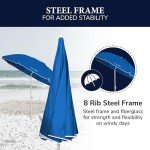 Portable Adjustable Beach Umbrella with UV Protection