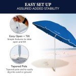 Portable Adjustable Beach Umbrella with UV Protection