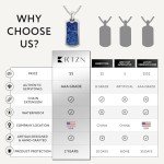 Men's Lapis Lazuli Pendant Necklace Dog Tag