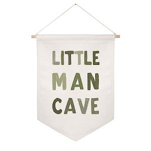 Little Man Cave Pennant Flag Wall Art