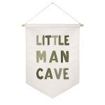Little Man Cave Pennant Flag Wall Art