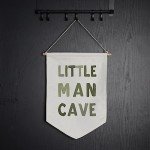 Little Man Cave Pennant Flag Wall Art