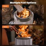 Sweetcrispy Tabletop Fire Pit for Outdoors