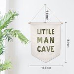 Little Man Cave Pennant Flag Wall Art