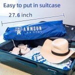 6.5ft Portable Beach Umbrella with Windproof Sand Anchor