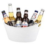 6-Pack Plastic Oval Ice Buckets for Parties