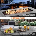 Walsunny 45" Outdoor Propane Fire Pit Table