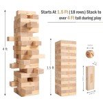 Giant Tumbling Blocks Game with Carry Bag & Dice