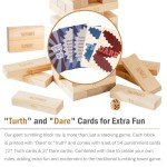 Giant Tumbling Blocks Game with Carry Bag & Dice