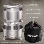 Portable Smokeless Fire Pit for Outdoor Fun