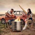 Portable Smokeless Fire Pit for Outdoor Fun