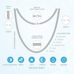 Men's 20" Silver Cuban Chain Necklace