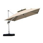 10ft Heavy Duty Cantilever Patio Umbrella - Beige