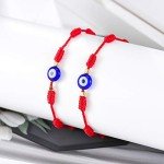 Kabbalah Red String Bracelet with Evil Eye Protection