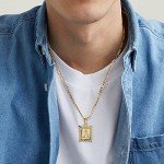 Personalized 14K Gold Letter J Pendant Necklace