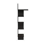Rustic 5-Tier Wall Mounted Shelves - Espresso/Black