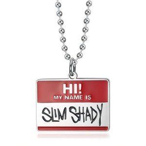 Yonghao Pavilion Men's Hip Hop Dog Tag Necklace