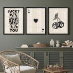 Set of 3 Poker Wall Art Prints