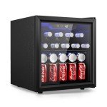 48 Can Mini Beverage Fridge with Glass Door