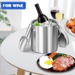 Stainless Steel Insulated Ice Bucket for Parties