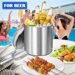 Stainless Steel Insulated Ice Bucket for Parties