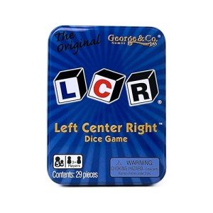 LCR® Left Center Right™ Dice Game in Blue Tin