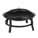 29" Wood Burning Fire Pit Bowl for Outdoor Fun