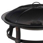 29" Wood Burning Fire Pit Bowl for Outdoor Fun