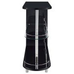 Adolfo High Gloss Black Home Bar Coaster