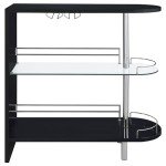 Adolfo High Gloss Black Home Bar Coaster