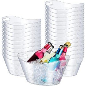 24-Piece Oval Storage Tub with Handles
