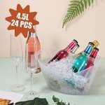 24-Piece Oval Storage Tub with Handles