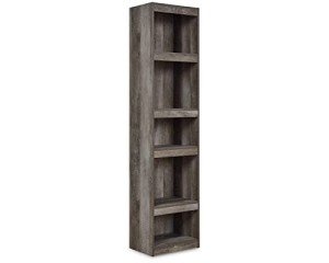 Wynnlow Rustic Pier-Style 72" Bookcase in Gray