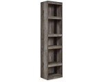 Wynnlow Rustic Pier-Style 72" Bookcase in Gray