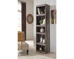 Wynnlow Rustic Pier-Style 72" Bookcase in Gray