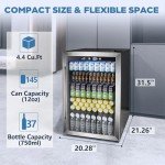 Joy Pebble 4.4 Cu.Ft Beverage Cooler Mini Fridge